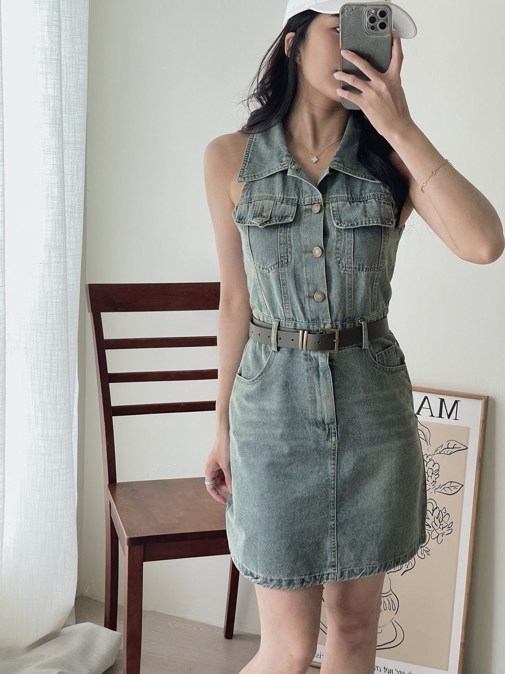 Urban Denim Dress / 复古牛仔连身短裙