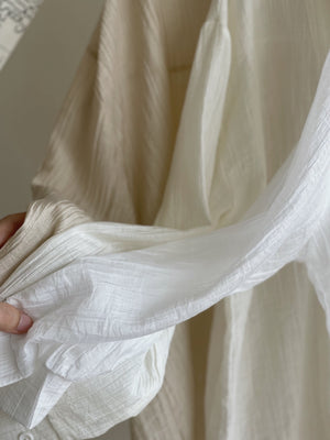 Ootd Sheer Shirt / 肌理感防晒薄衬衫