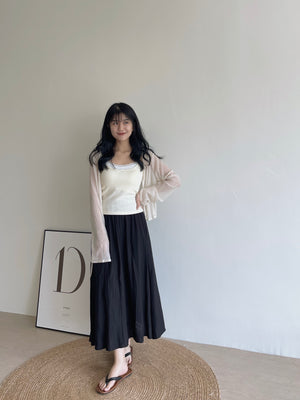 Lacey Edge Padded Singlet / 蕾丝花边胸垫吊带