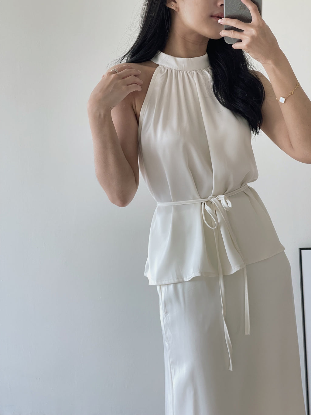 Anastasia Satin Set / 名媛贵族气质缎面套装