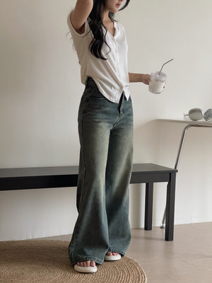 Retro Baggy Jeans Trousers / 复古阔腿拖地牛仔裤