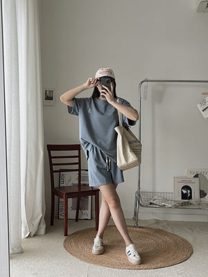 Morandi Casual Set / 莫兰蒂小刺绣休闲套装