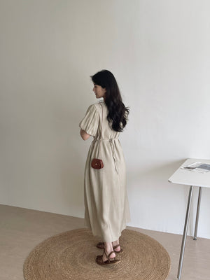 Anais Puff Sleeves Dress / 韩风泡泡袖连身裙