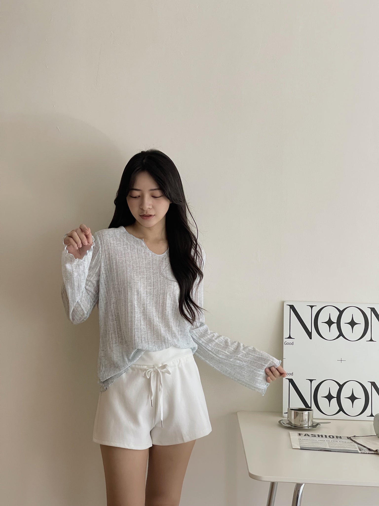Cozy Snowflake Top / 松弛感‌雪花棉罩衫