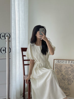 Anais Puff Sleeves Dress / 韩风泡泡袖连身裙