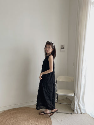Ruffles Layered Dress / 度假风木耳边长裙