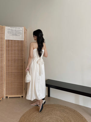 Lumiere Sash Tie Dress / 飘带高级感气质连身裙