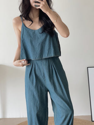 Arena Soft Denim Jumpsuit / 天丝软牛仔连体裤