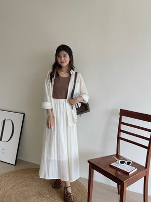 Ootd Sheer Shirt / 肌理感防晒薄衬衫