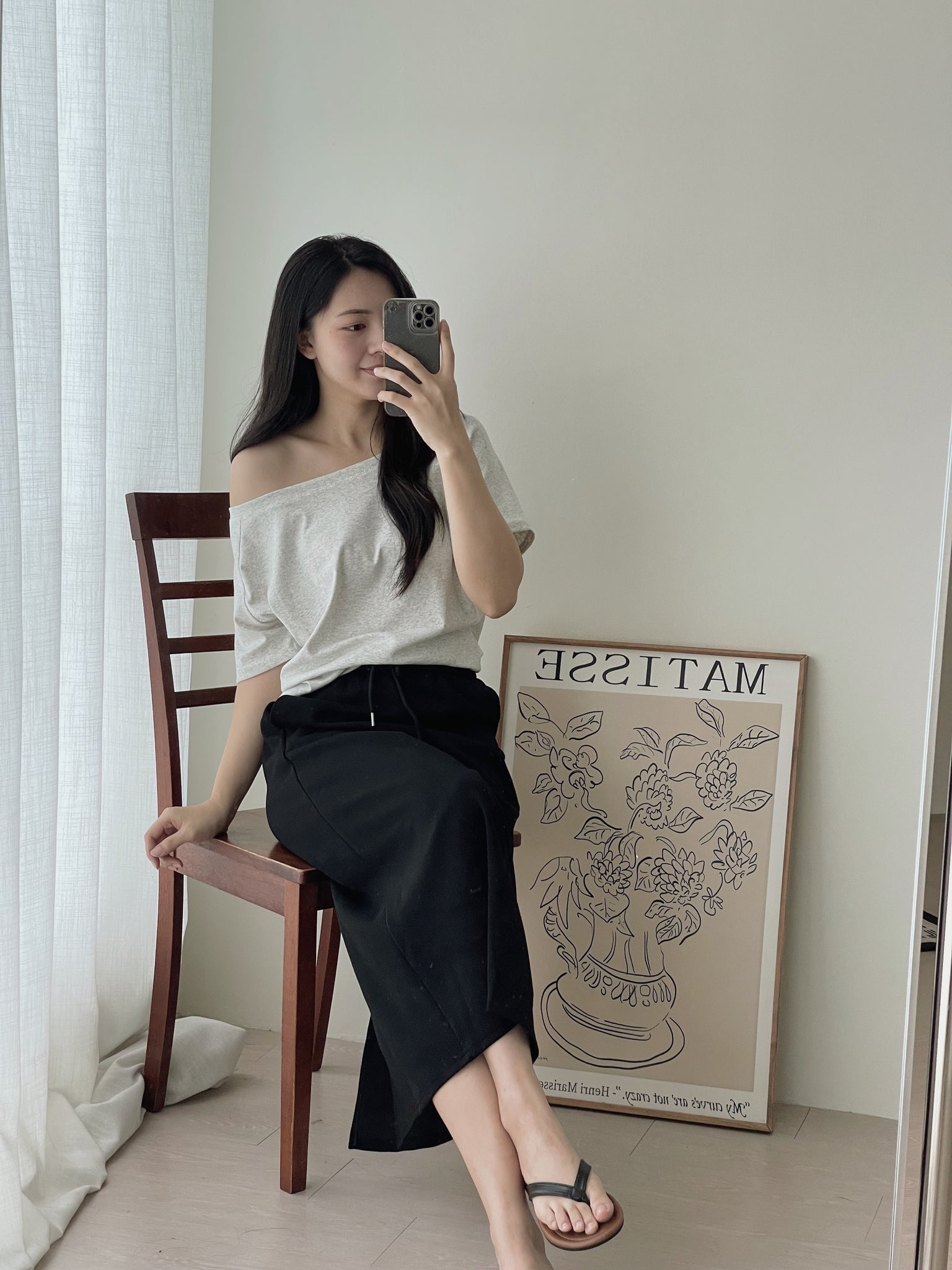 Comfortable Sporty Midi Skirt / 简约舒适半身卫裙