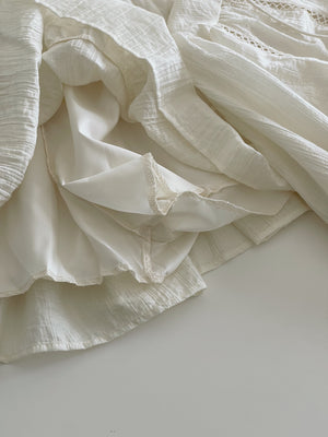 Lyra Ruffle Cloud Set / 甜美镂空编织套装