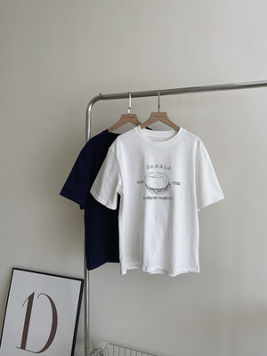 Bagel Printing Tee / 宽松贝果Tee