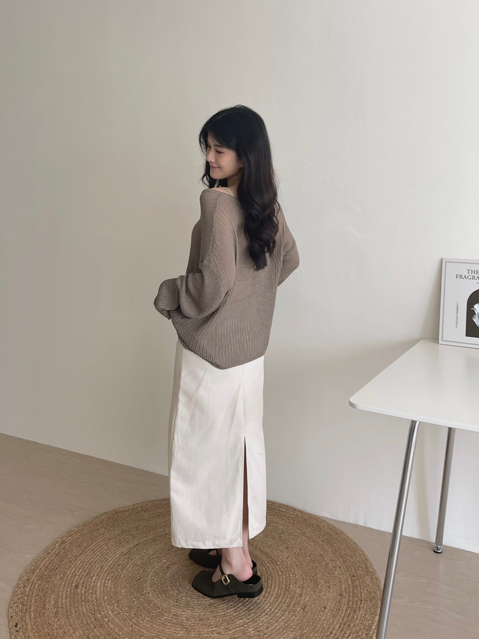 Classy Straight Midi Skirt / 通勤直筒中长裙