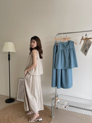 Garcella Linen Set / 简约棉麻套装