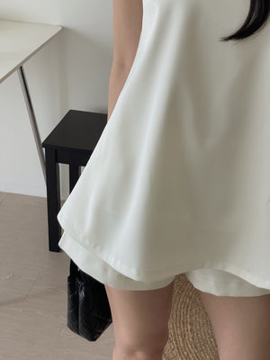 Elegant Satin Bow Set / 名媛气质蝴蝶结缎料套装
