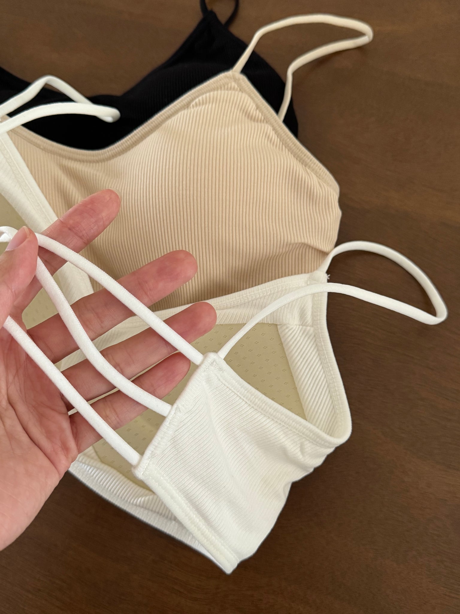 Triple Back Straps Padded / 后背镂空胸垫内搭