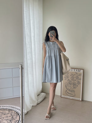 Castille Sweet Dress / 甜美褶皱连身裙