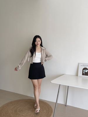 Plain Pleated Skirt / 简约百褶短裙
