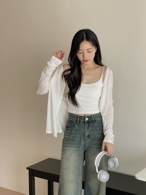Lyocell Soft Cardigan / 巨柔软冰凉轻薄开衫