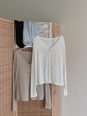 Lyocell Soft Cardigan / 巨柔软冰凉轻薄开衫