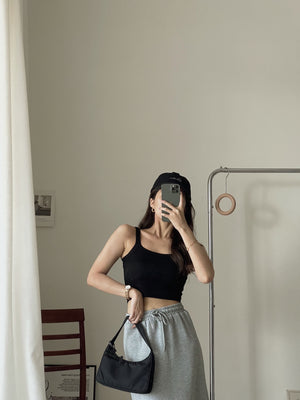 Crop Padded Camisole / 露脐胸垫吊带
