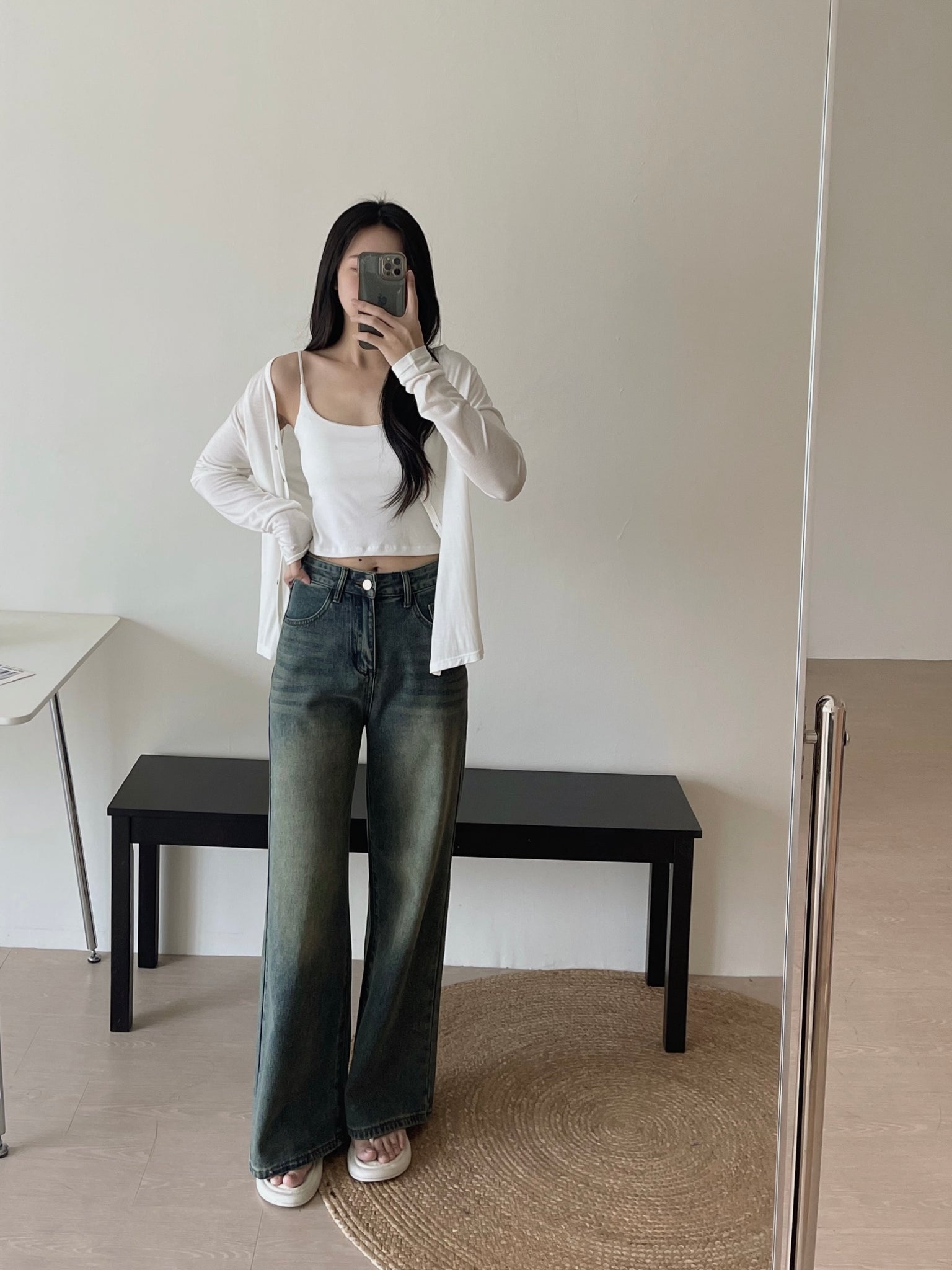 Retro Baggy Jeans Trousers / 复古阔腿拖地牛仔裤