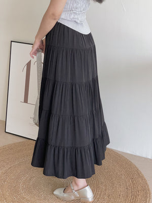 Chiffon Layered Midi Skirt / 温柔雪纺半身裙