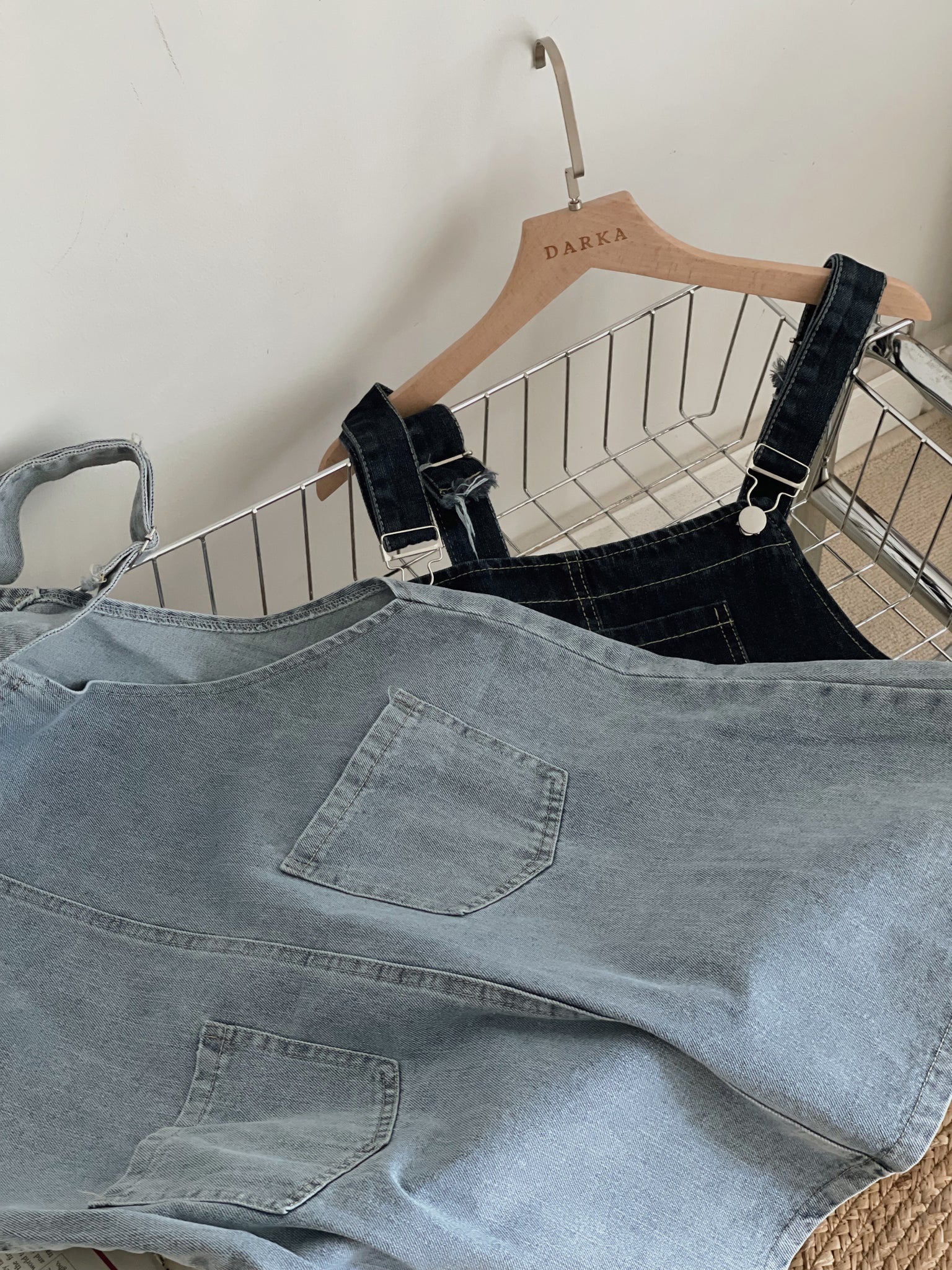 Denim Overall Dress / 俏皮牛仔背带裙