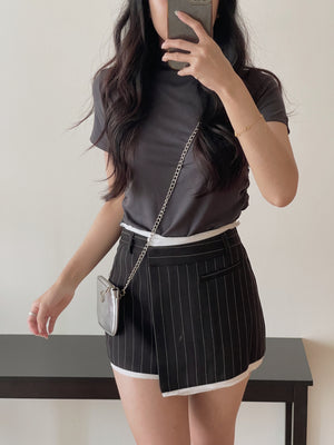 Pendant Mock Neck Top / 小吊坠半高领打底上衣