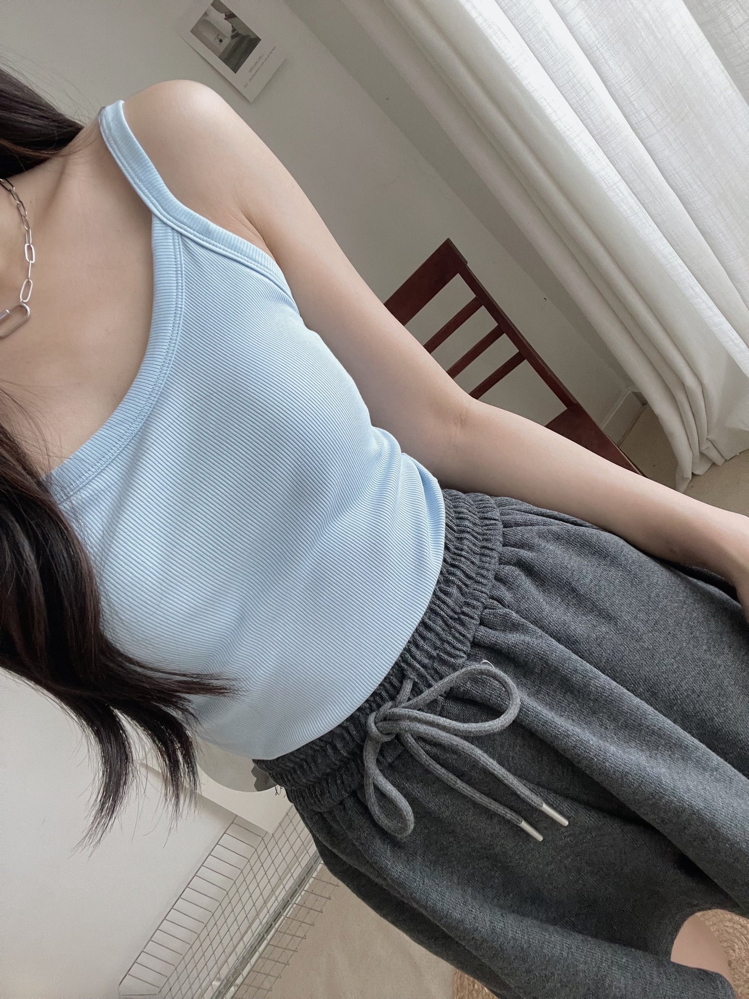 Padded Strap Singlet / 遮副乳带胸垫背心