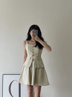 Isabelle Button Up Set / 知性优雅排扣套装