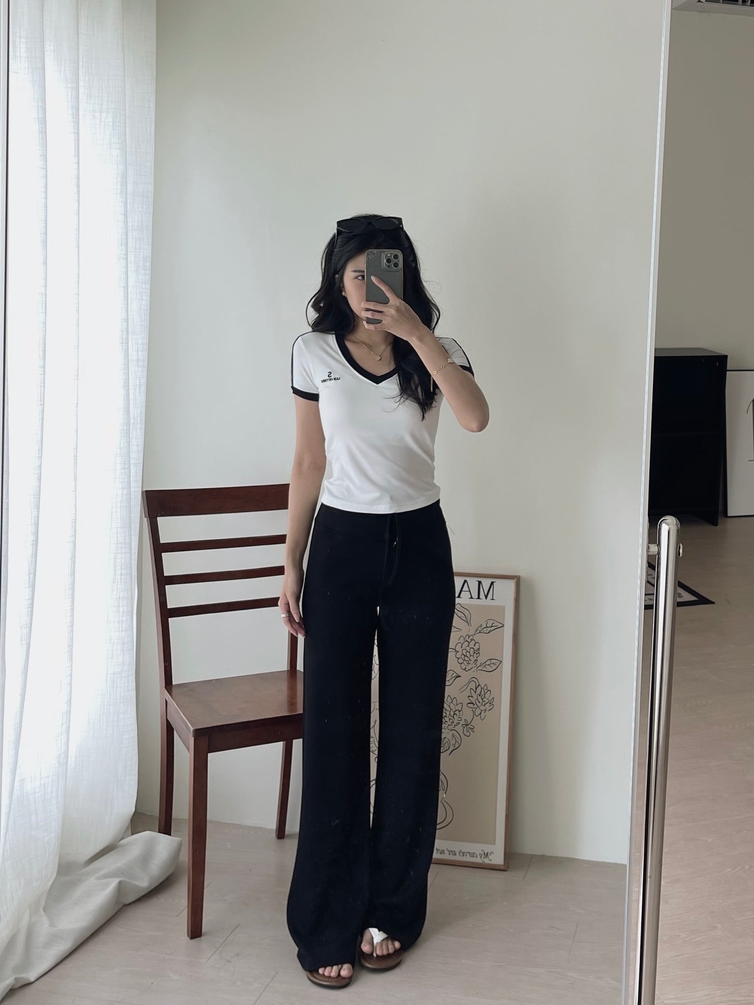 Sports Padded Tee / 运动显瘦带胸垫上衣