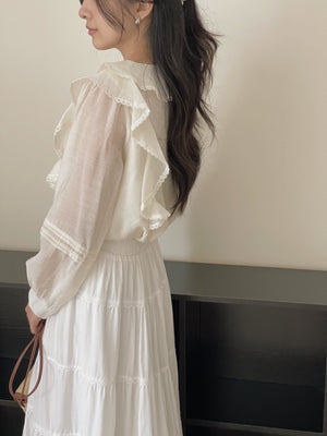 Emmeline Ruffled Blouse / 甜美荷叶衬衣