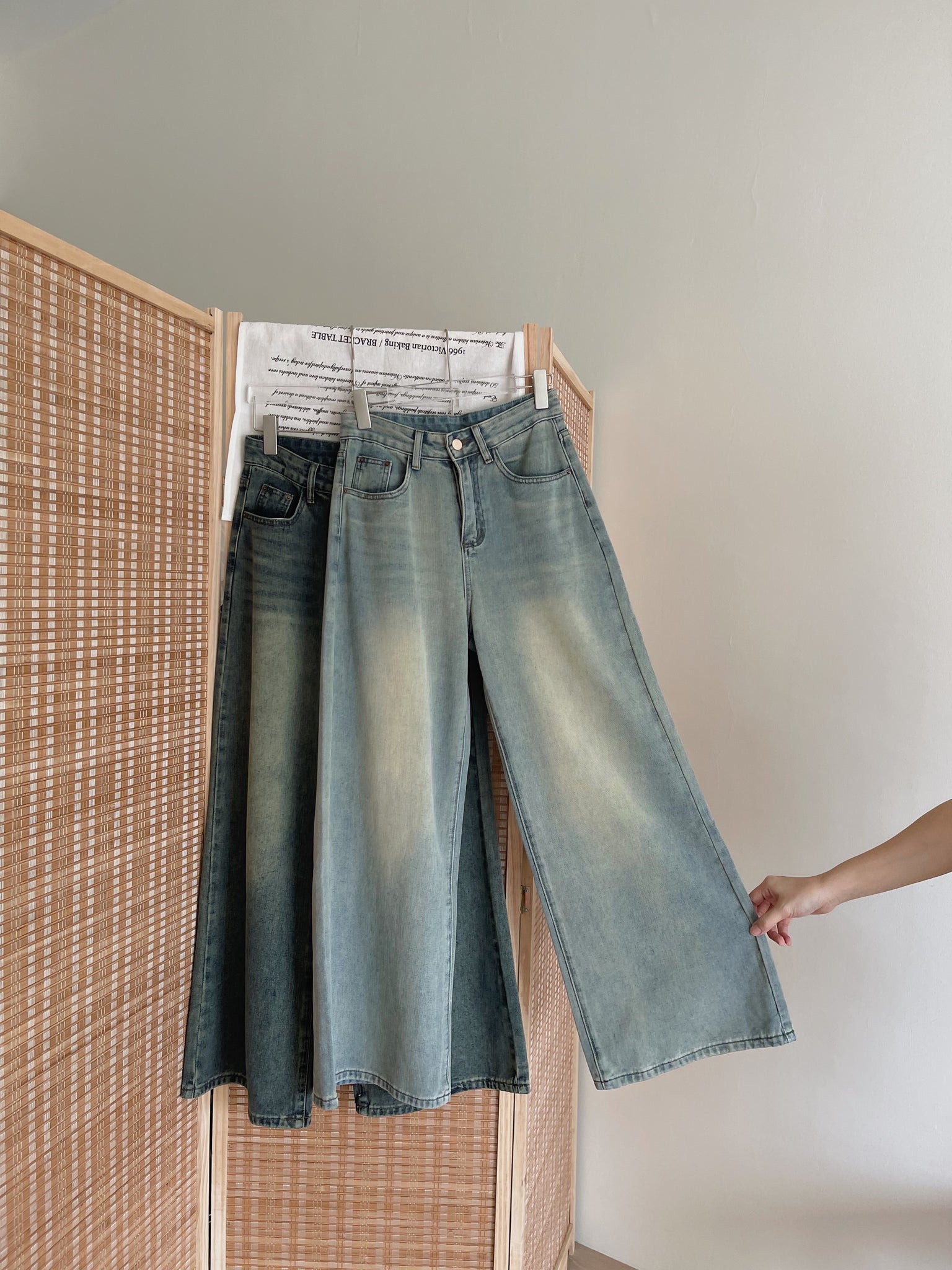 Retro Baggy Jeans Trousers / 复古阔腿拖地牛仔裤
