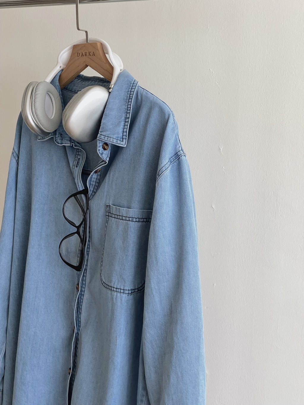 Boone Denim Outer Shirt / 帅气牛仔衬衣外套