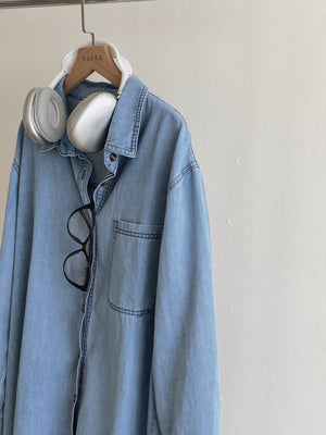 Boone Denim Outer Shirt / 帅气牛仔衬衣外套
