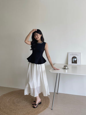 Midnight Muse Elegant Set / 法式钉珠收腰半身裙套装