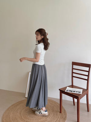 Wide Flare Maxi Skirt / 莫代尔大裙摆裙