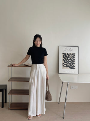 Pendant Mock Neck Top / 小吊坠半高领打底上衣