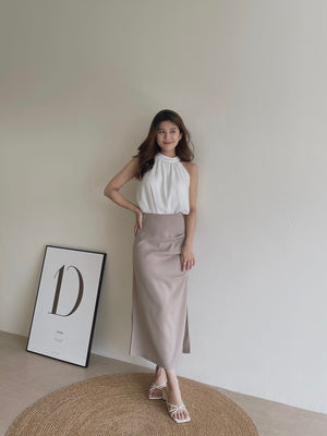 Chiffon Halterneck Top / 雪纺挂脖上衣