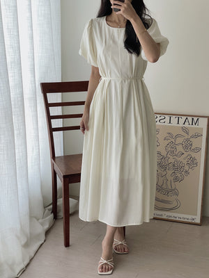 Anais Puff Sleeves Dress / 韩风泡泡袖连身裙