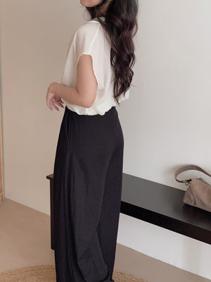 High Rise Relaxed Pants / 松弛感高腰小个子阔腿拖地裤