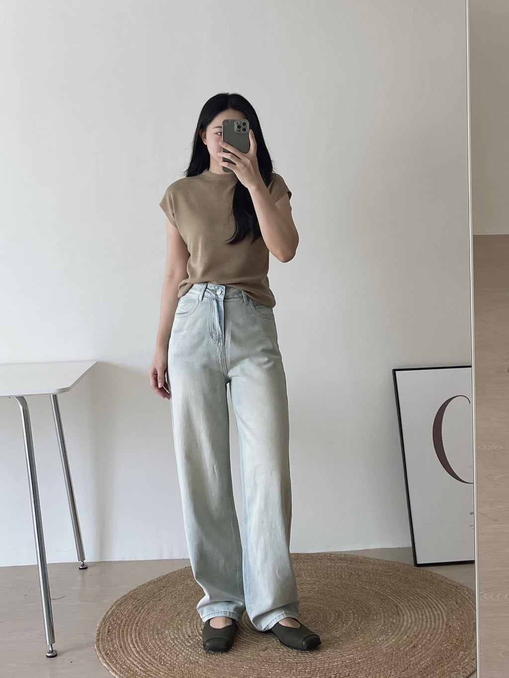 Extra Long Light Washed Jeans / 加长版浅牛仔长裤