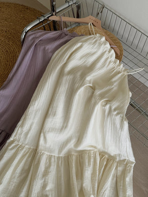 Lucille Spaghetti Long Dress / 松弛感宽松吊带裙