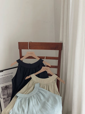 Ellis Sweet Sleeveless Blouse / 甜美挂脖上衣