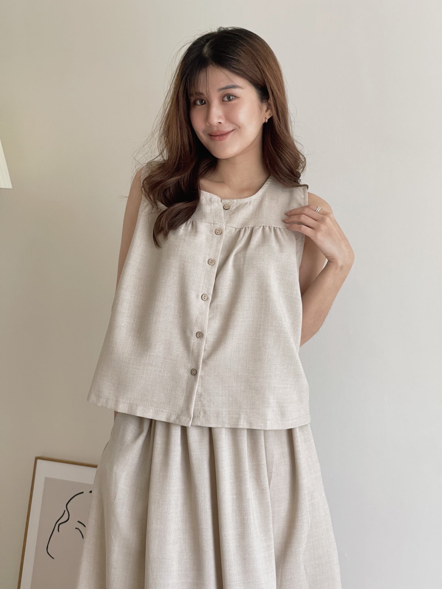 Garcella Linen Set / 简约棉麻套装