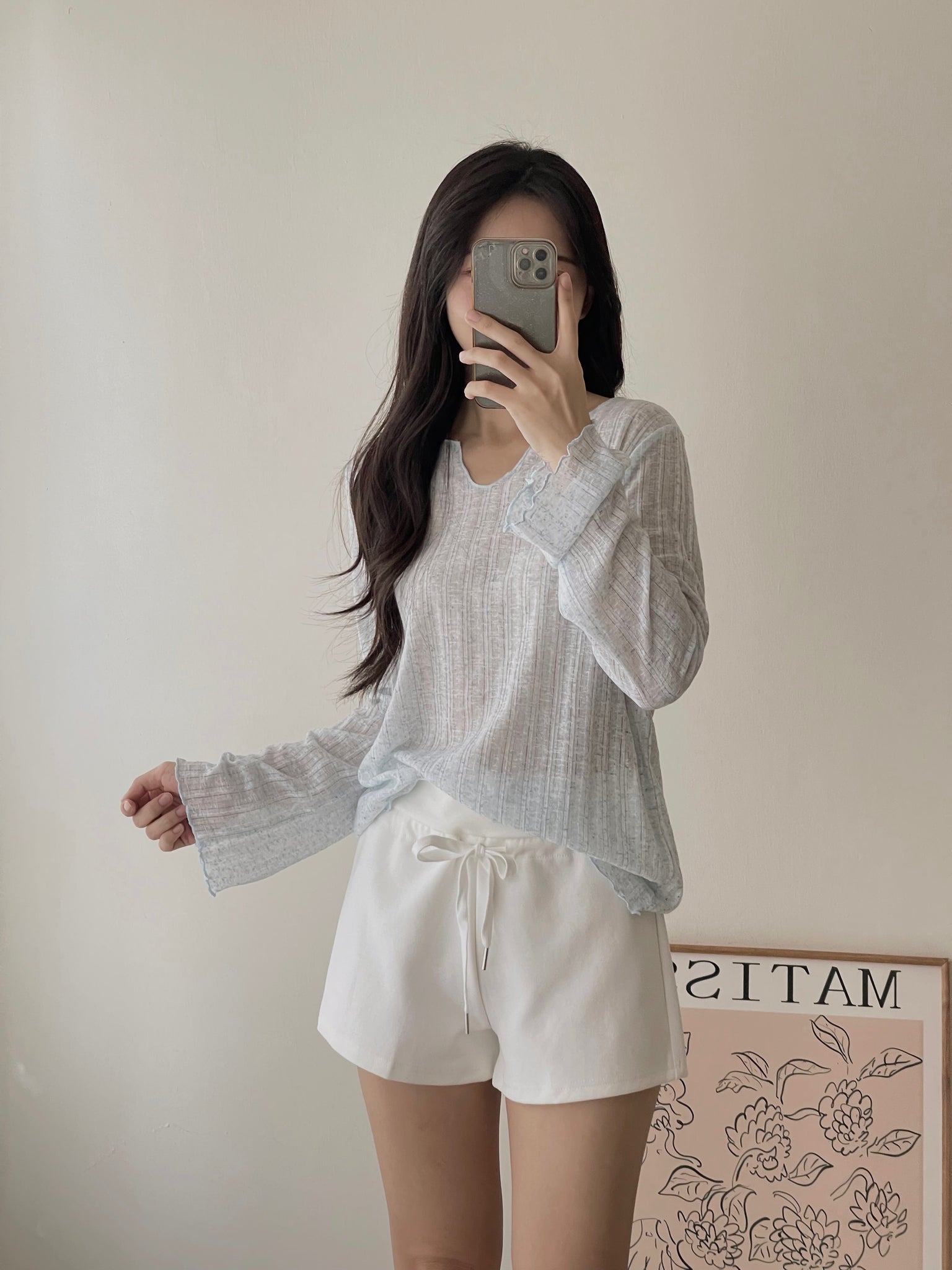 Cozy Snowflake Top / 松弛感‌雪花棉罩衫