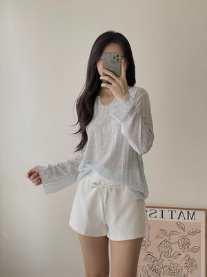 Cozy Snowflake Top / 松弛感‌雪花棉罩衫