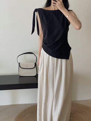 Linen Casual Maxi Pants / 高个子拖地棉麻休闲裤