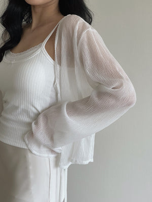 Lacey Edge Padded Singlet / 蕾丝花边胸垫吊带